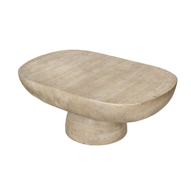 Logan Cement Coffee Table 92cm Oval