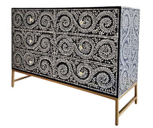 Load image into Gallery viewer, Mother Of Pearl Enchanting Vine Chest Of Drawers 45CM