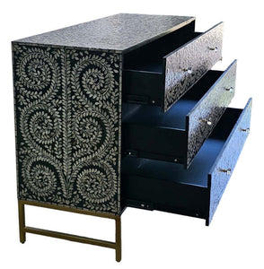 Mother Of Pearl Enchanting Vine Chest Of Drawers 45CM