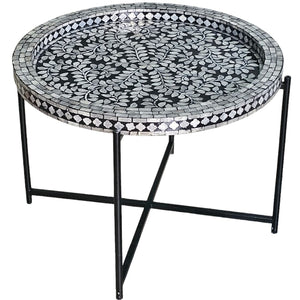 Mother Of Pearl Noir Opulence Coffee Table 61cm