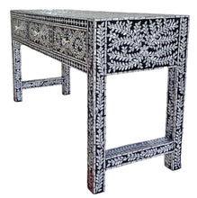 Load image into Gallery viewer, Mother Of Pearl Opulent 3 Drawer Console Table 50cm