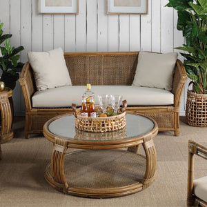 Cayman Rattan Coffee Table Natural 100cm