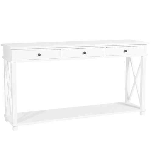 Lounge Styles Canvas & Sasson Manto Console Table White 40cm Poplar - White