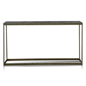 Lounge Styles Calibre CDT2932-NI 140cm Console Table in Dark Natural - Golden Frame