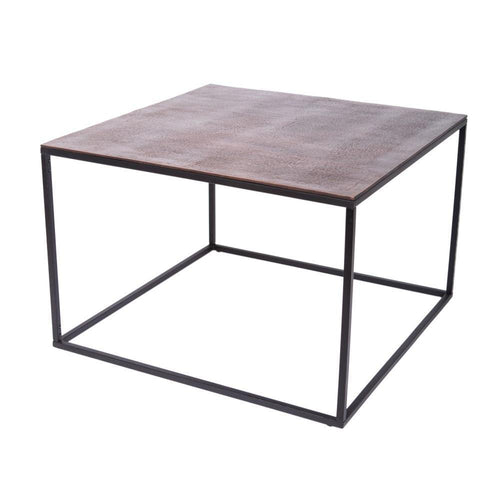 Lounge Styles j&k imports Melrose 68cm Square Coffee Table - Copper