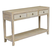 Load image into Gallery viewer, Elliott 3-Drawer Elm Console - Natural 140cm
