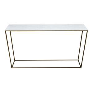 Lounge Styles j&k imports Cloe Console Brass Marble Top Antique Finish- Limited stock available !