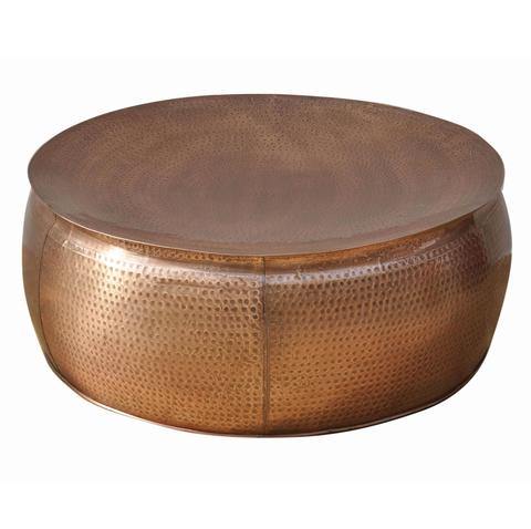 loungestyles-philbee-80cm-bronze-look-hammered-coffee-table-KI7503