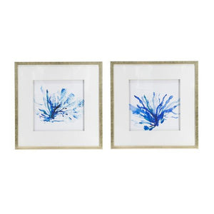 Lounge Styles Dasch Set of 2 Blue Coral Framed Prints