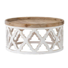 Load image into Gallery viewer, Lounge Styles Dasch Lattice Round Shabby Chic Coffee Table 81cm