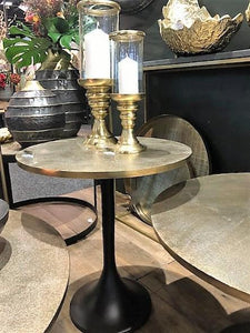 Lounge Styles j&k imports Cafe Style Side Table Brass Top S 48cm