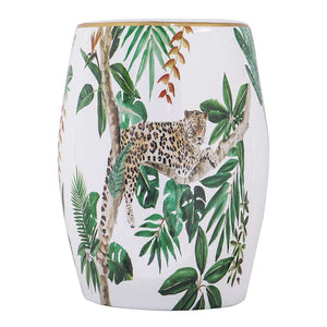 Lounge Styles Phil Bee Leopard Ceramic Stool