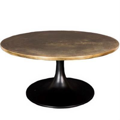 Lounge Styles j&k imports Cafe Style Coffee Table Brass Top L 76cm