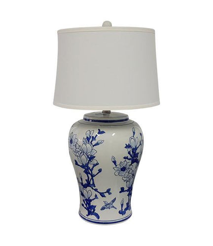 Lounge Styles Dasch Jonquil Table Lamp Stunning Blue and White Ceramic