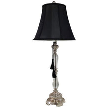 Load image into Gallery viewer, Lounge Styles Dasch Felicienne Champagne Table Lamp w/Black Shade 84 cmh