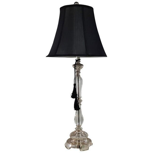 Lounge Styles Dasch Felicienne Champagne Table Lamp w/Black Shade 84 cmh