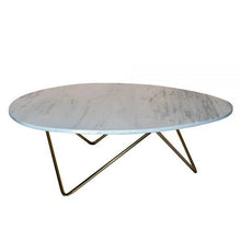 Load image into Gallery viewer, Lounge Styles iluka road Madison Marble Top Coffee Table, 120cm Gold Metal Base Luxe Style