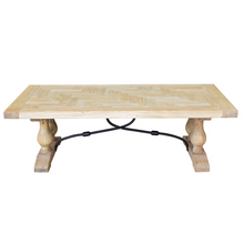 Load image into Gallery viewer, loungestyles-theo&amp;joe-boston-150cm-french-farmhouse-coffee-table-in-elm-timber-10102121