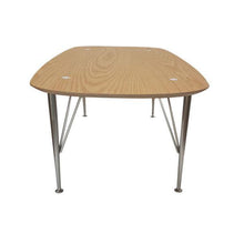 Load image into Gallery viewer, 6ixty2 Coffee Table Oak Veneer with Satin Nickel Legs, 120cm Timber - Lounge Styles
