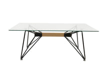 Load image into Gallery viewer, loungestyles-6ixty-web-coffee-table-clear-tempered-glass-tabletop-120cm-WCT
