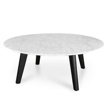 Load image into Gallery viewer, Hunter 100cm Marble Coffee Table with Black Legs - Lounge Styles