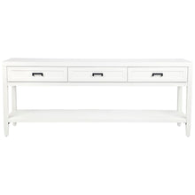 Load image into Gallery viewer, Soloman Console Table - Large White 3 Drawers 200cm