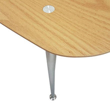 Load image into Gallery viewer, 6ixty2 Coffee Table Oak Veneer with Satin Nickel Legs, 120cm Timber - Lounge Styles