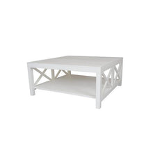 Load image into Gallery viewer, loungestyles-dasch-catalina 110cm white square hamptons coffee table-48166
