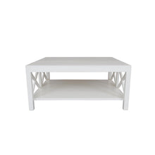 Load image into Gallery viewer, loungestyles-dasch-catalina 110cm white square hamptons coffee table-48166