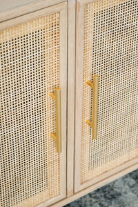 Lounge Styles Phil Bee Two Door Rattan Cabinet by Phil Bee 101cm June Release