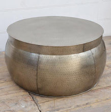 Load image into Gallery viewer, loungestyles-philbee-82cm-metal-drum-coffee-table-M21067