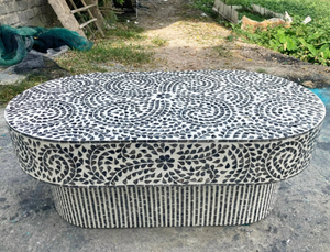 Floral Mother of Pearl Coffee Table 58cm
