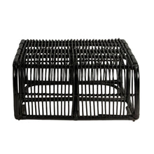 Load image into Gallery viewer, Roma 90cm Black Rattan Coffee Table, Plantation Square for Modern Interiors - Lounge Styles