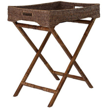 Load image into Gallery viewer, Lounge Styles Theo &amp; Joe Plantation Rattan Butlers Tray - Side Table