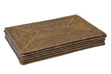 Load image into Gallery viewer, Lounge Styles Theo &amp; Joe Plantation Rattan Placemat Rectangle x 6