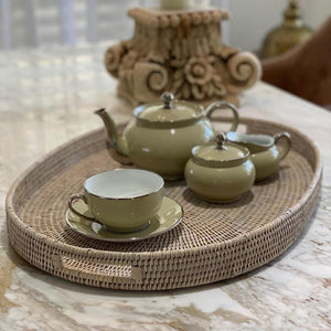 Lounge Styles Theo & Joe Verandah Rattan Coffee Table Tray - Oval