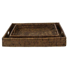 Load image into Gallery viewer, Plantation Rattan Coffee Table Tray - Square - Lounge Styles