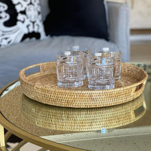 Load image into Gallery viewer, Mandalay Rattan Tray Round Small/Large