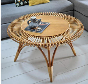 Alfresco 77cm Coffee Table Natural Rattan - Lounge Styles