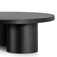 Load image into Gallery viewer, Lounge Styles Calibre 100cm Wooden Round Coffee Table - Black