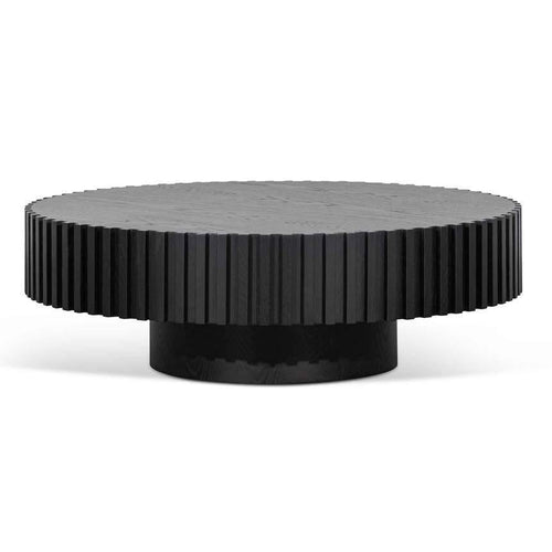 Lounge Styles Calibre CCF6453-CN Oak Round Coffee Table - Black