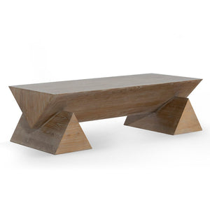 1.52m Elm Wood Coffee Table - Natural