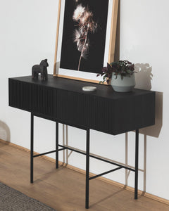 Lounge Styles Calibre 120cm Console Table - Black Oak 120cm