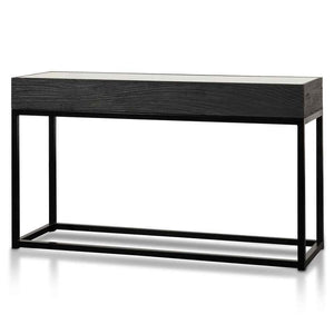 Lounge Styles Calibre CDT6307-NI 1.39m Reclaimed Console Table - Full Black