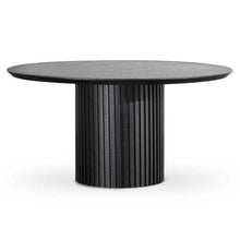 Load image into Gallery viewer, Lounge Styles Calibre 1.5m Wooden Round Dining Table - Black Oak Veneer