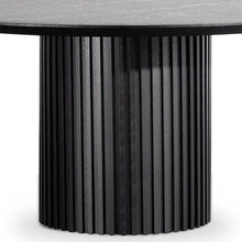 Load image into Gallery viewer, Lounge Styles Calibre 1.5m Wooden Round Dining Table - Black Oak Veneer