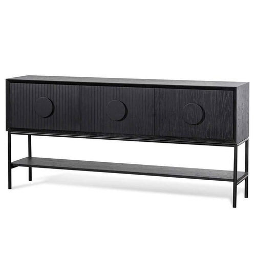 Lounge Styles Calibre 1.8m Oak Veneer Console Table - Black