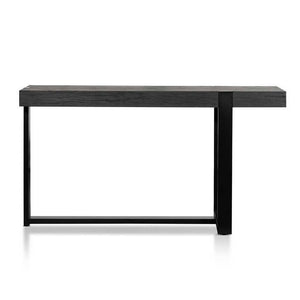 Lounge Styles Calibre CDT6479-NI 1.5m Wooden Console Table - Full Black