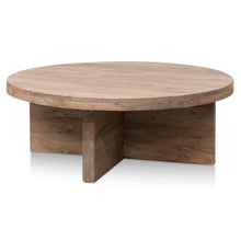 Load image into Gallery viewer, Lounge Styles Calibre 100cm Reclaimed Elm Round Coffee Table - Natural-Thick Base