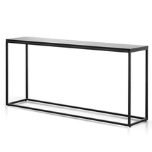 Load image into Gallery viewer, Oak Veneer Console Table - Textured Full Black 1.6m